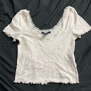 Forever 21 White cropped top